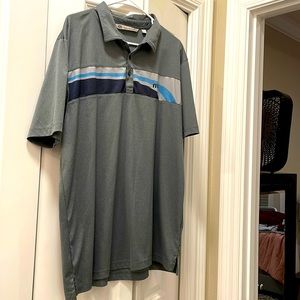 Travis Matthew golf polo. Grey.